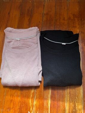 2 for 1! LULULEMON SUNSHINE COAST Cashmere Blend Sweaters Dusty Pink SZ 4 S